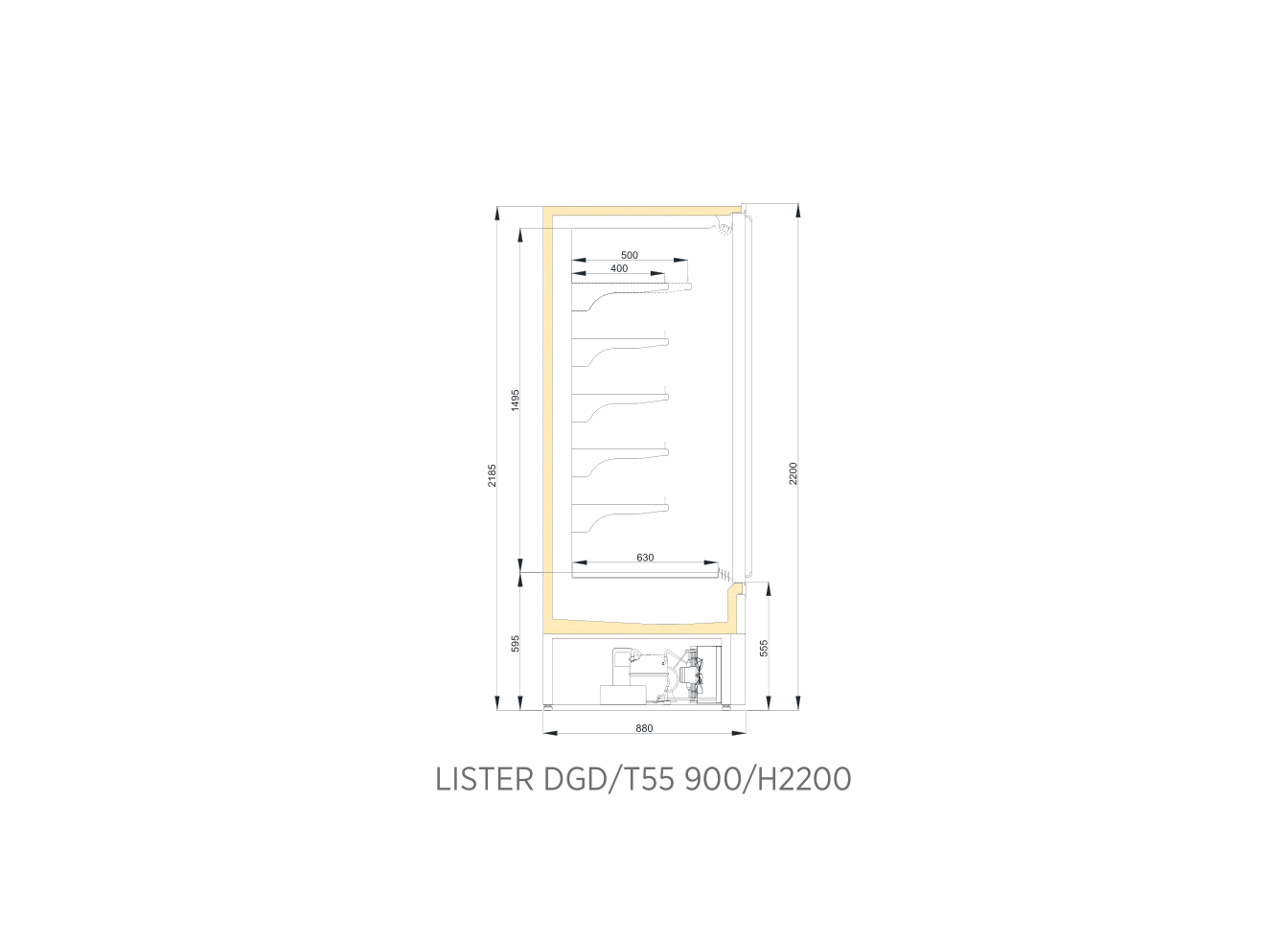 LISTER DGD T55 900/H2200