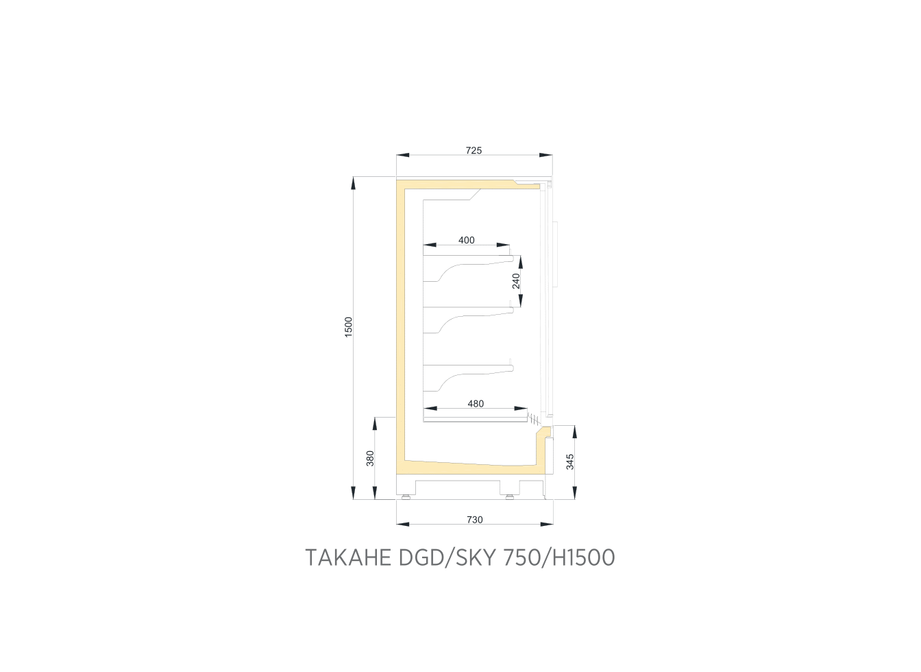 TAKAHE BOX DGD SKY 750/H1500
