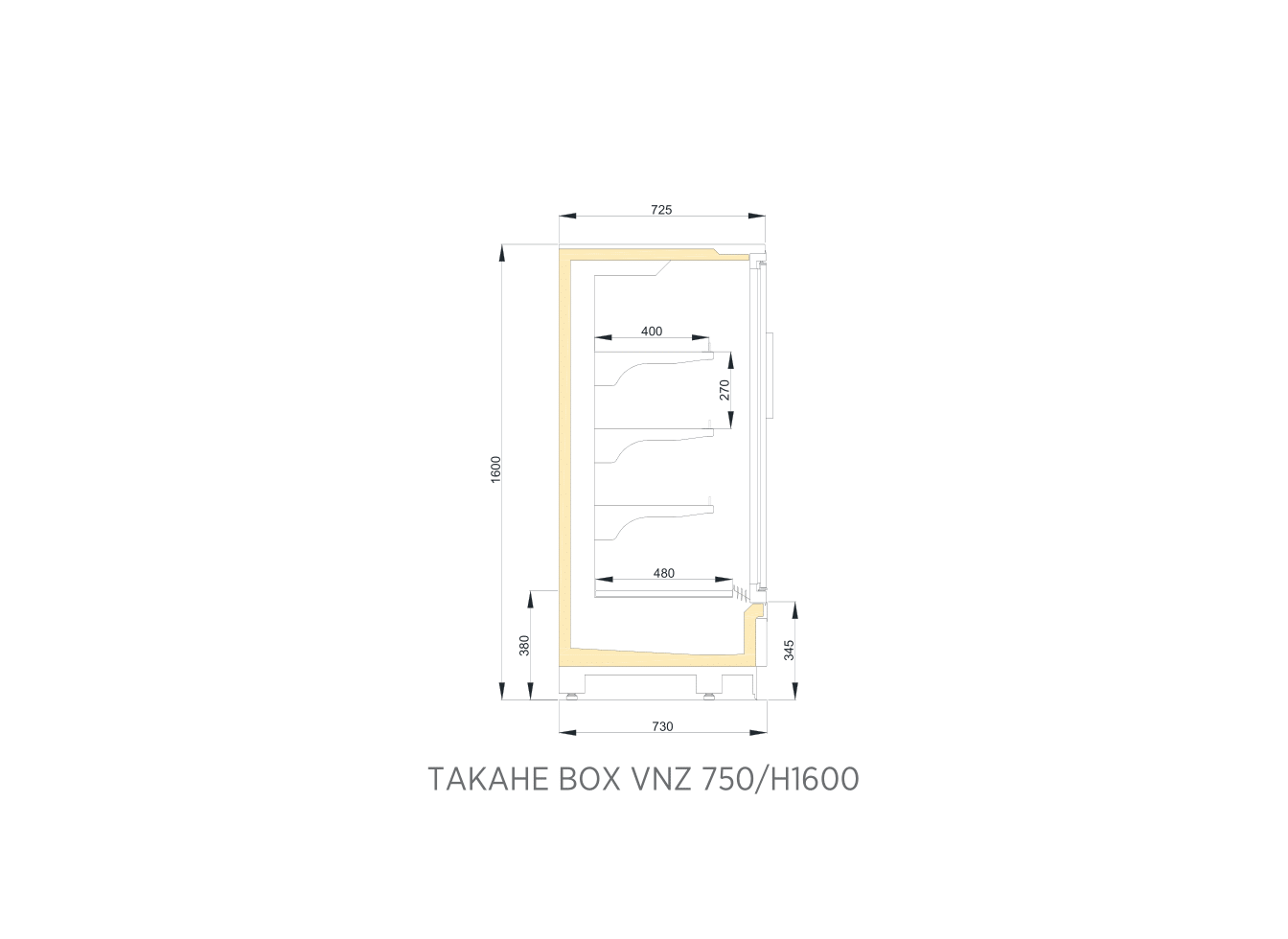 TAKAHE BOX DGD VNZ 750/H1600