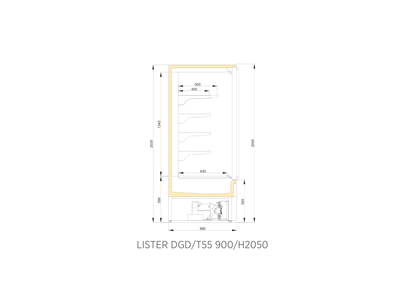 LISTER VWL T55 900/H2050