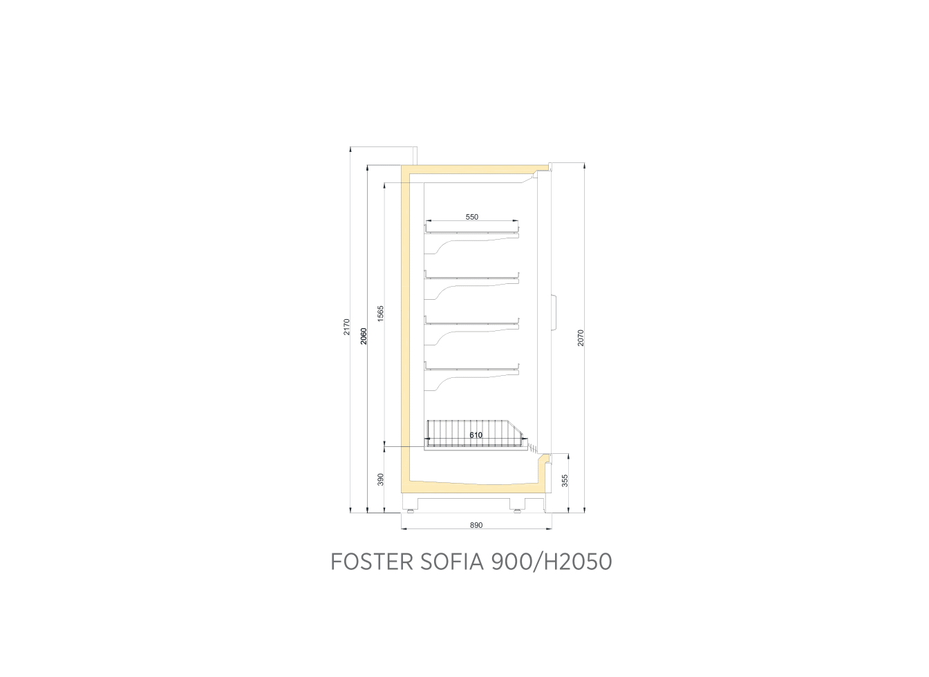 FOSTER SOFIA 900/H2050