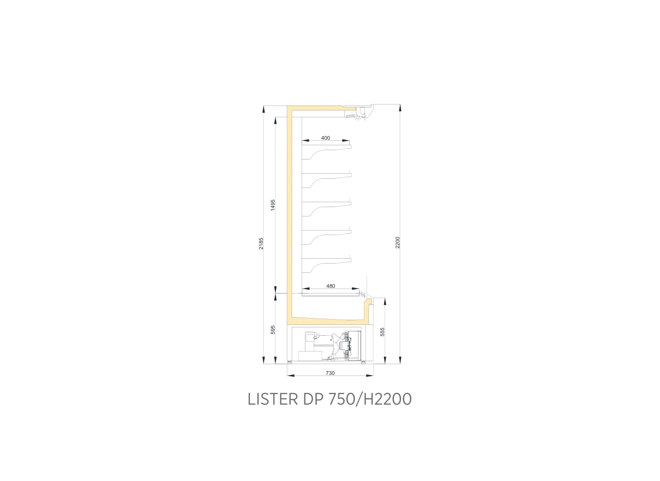 LISTER DP 750/H2200