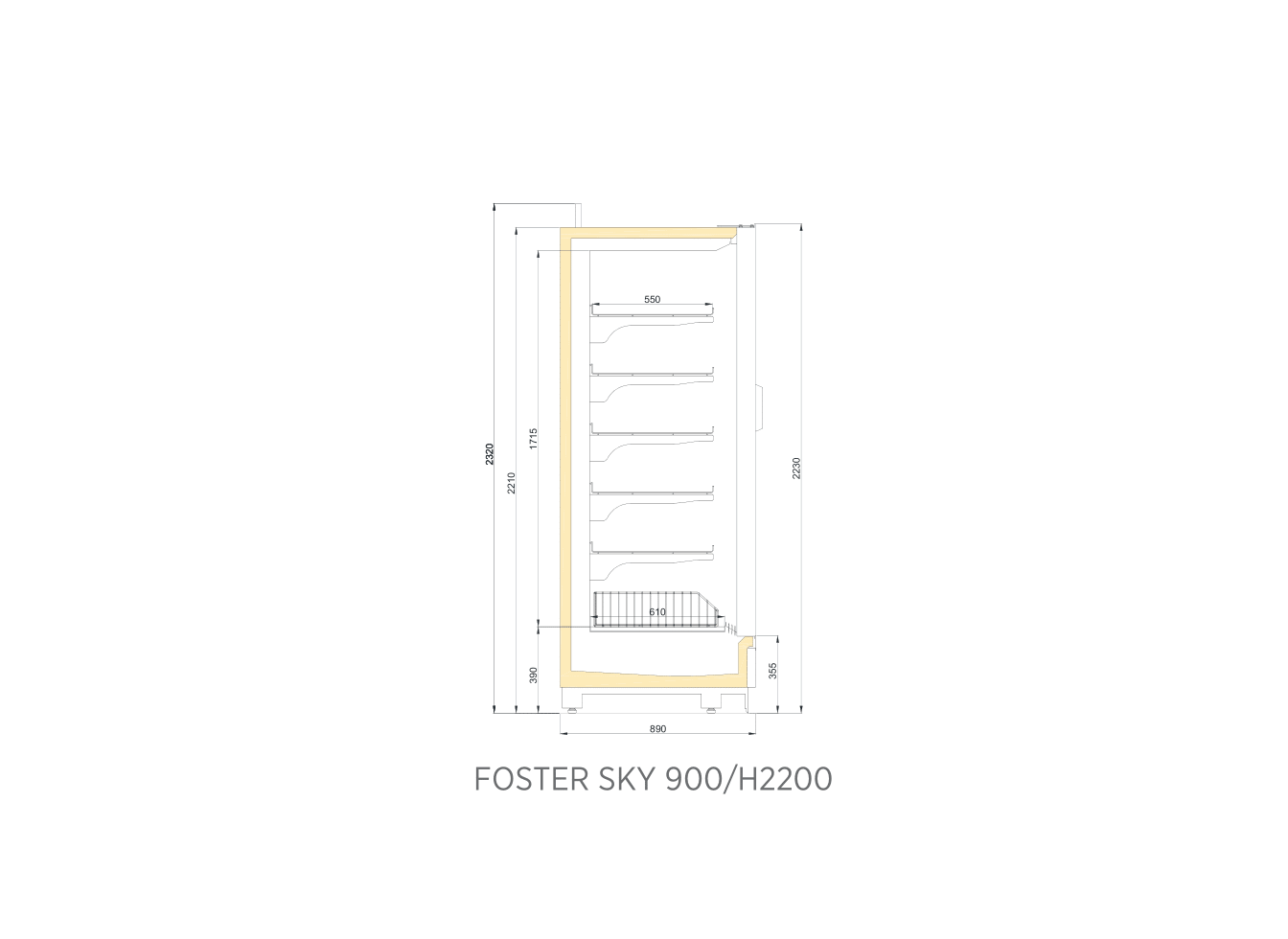 FOSTER SKY 900/H2200