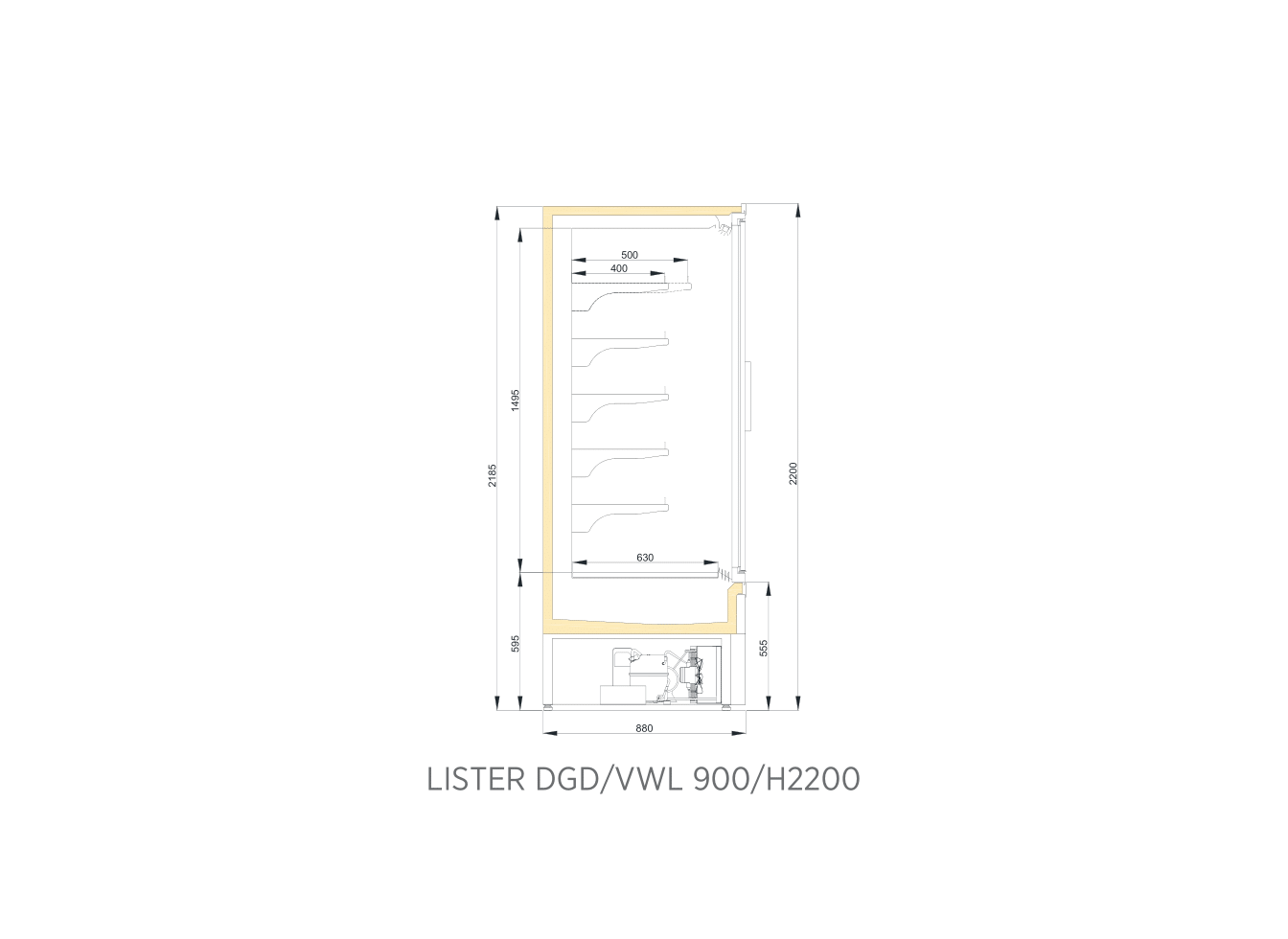 LISTER DGD VWL 900/H2200