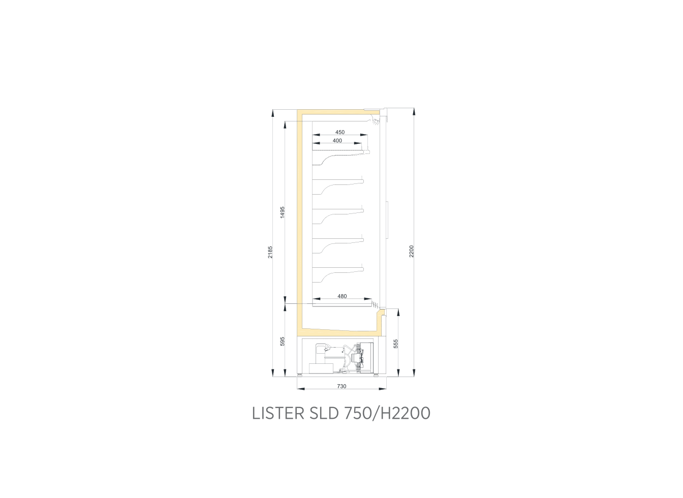 LISTER SLD 750/H2200
