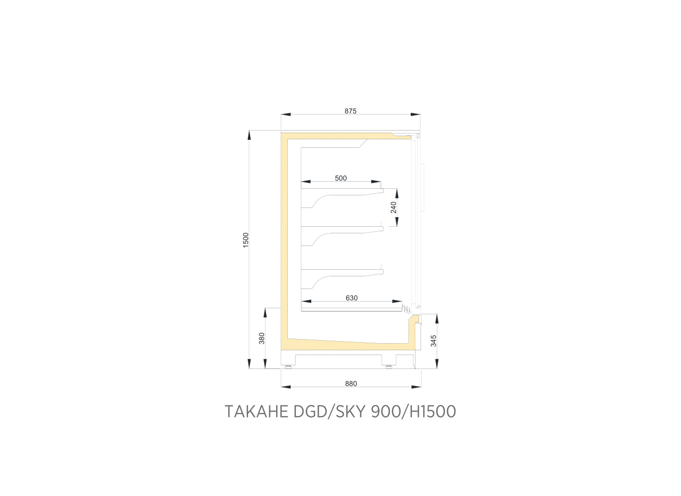 TAKAHE BOX DGD SKY 900/H1500
