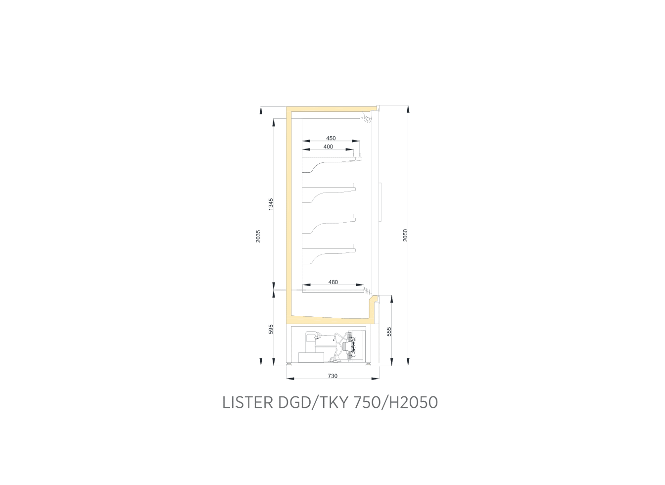 LISTER DGD TKY 750/H2050