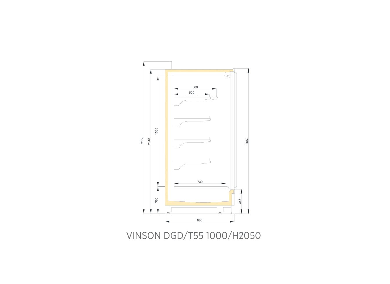 VINSON DGD T55 1000/H2050